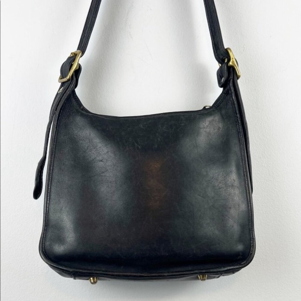 Coach USA Legacy Black Leather Crossbody Shoulder Bag 9966 - Picture 7 of 16